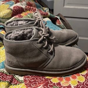 UGG Tan Suede Lace-Up Boots